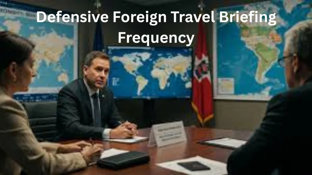 Defensive Foreign Travel Briefing Frequency